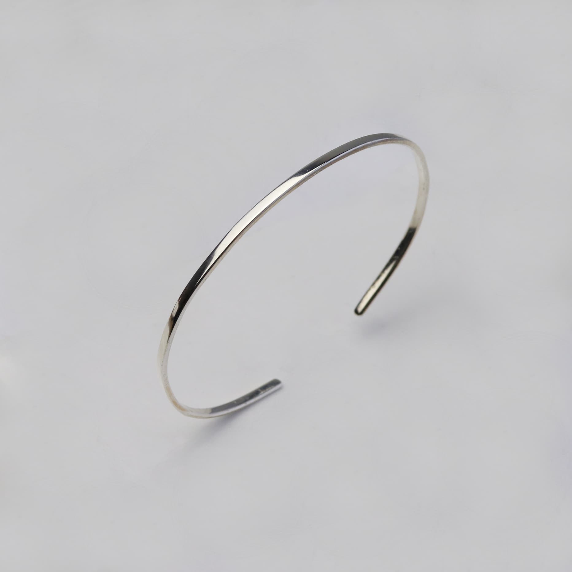 Silberarmband, flach & dünn, Unisex