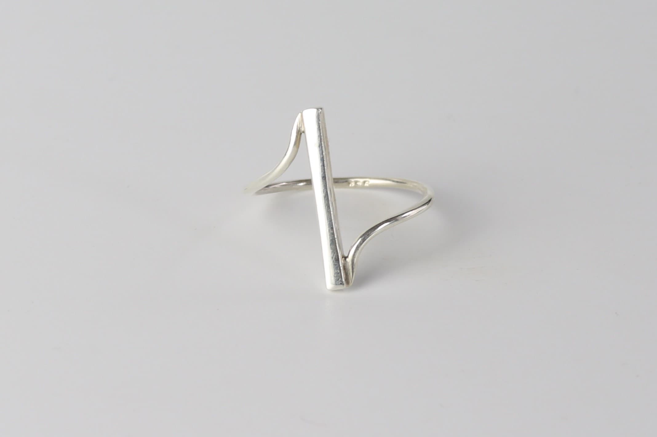 Modern Minimalist Silver Ring