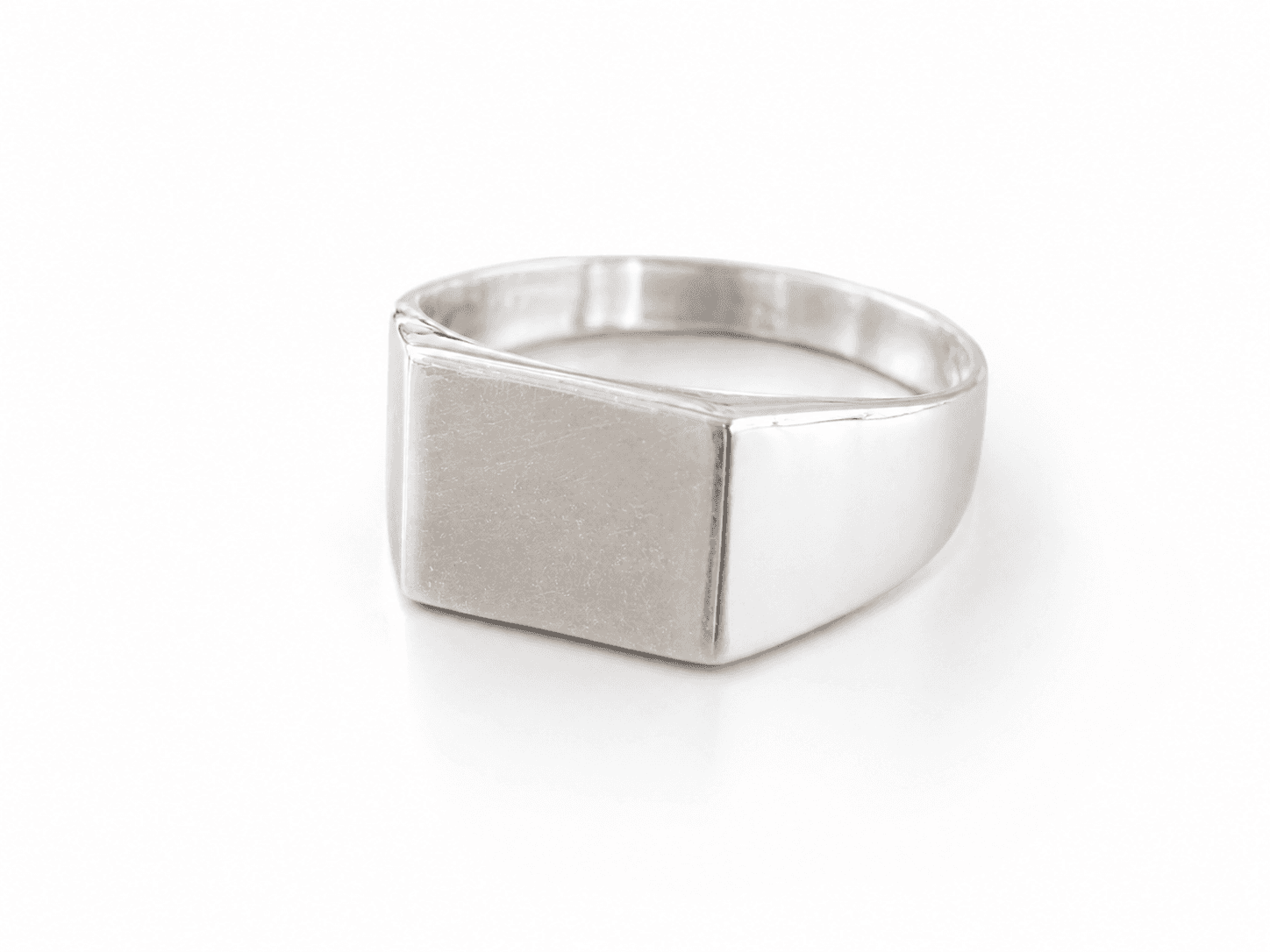 Minimalist Silver Signet Ring