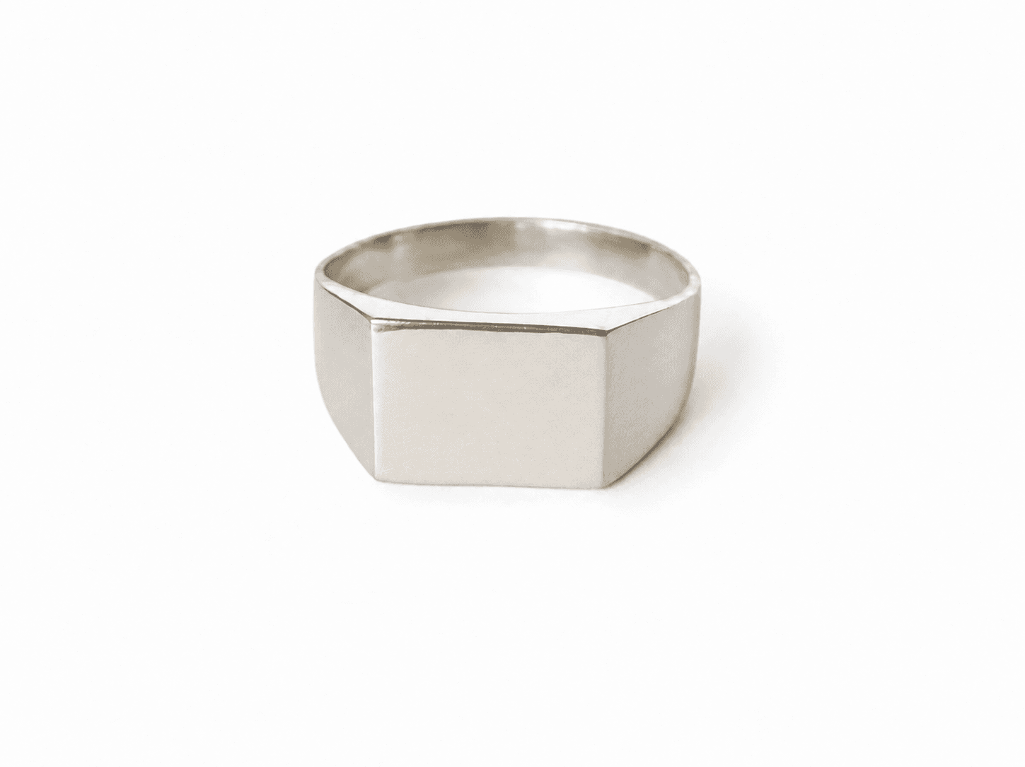 Minimalist Silver Signet Ring