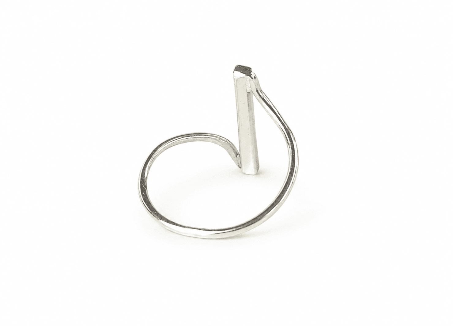 Modern Minimalist Silver Ring