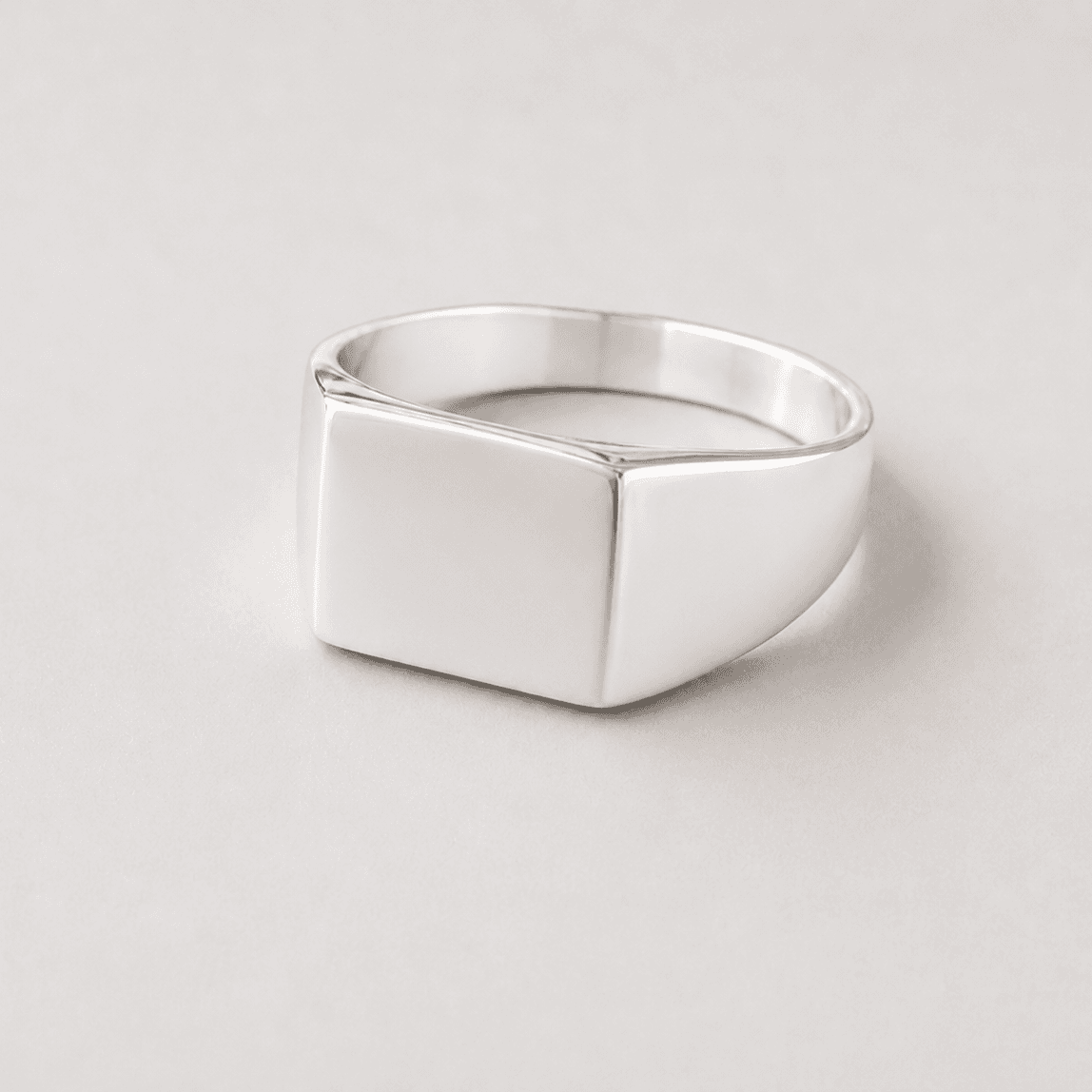 Minimalistischer Silber-Signetring