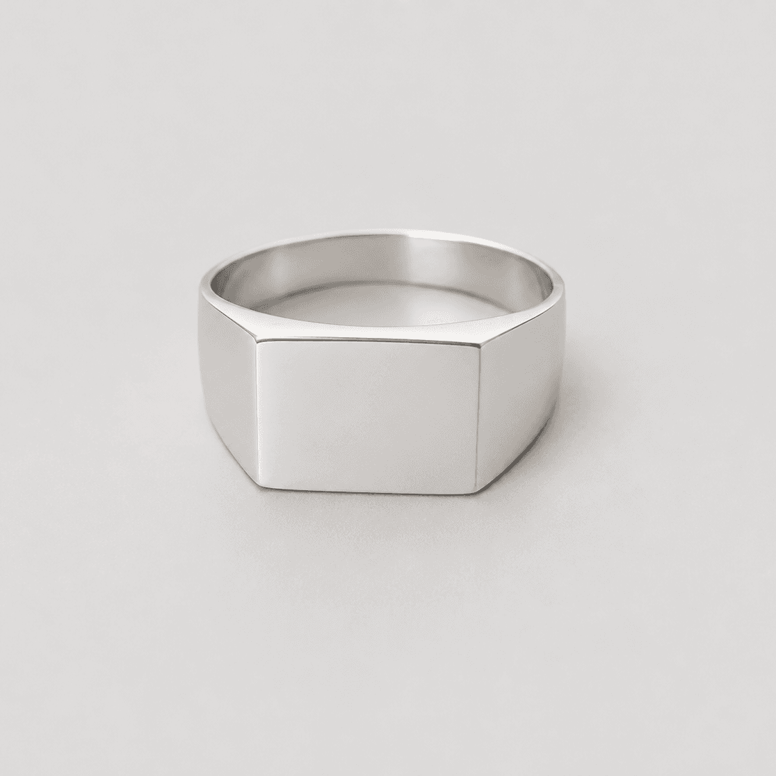Minimalistischer Silber-Signetring